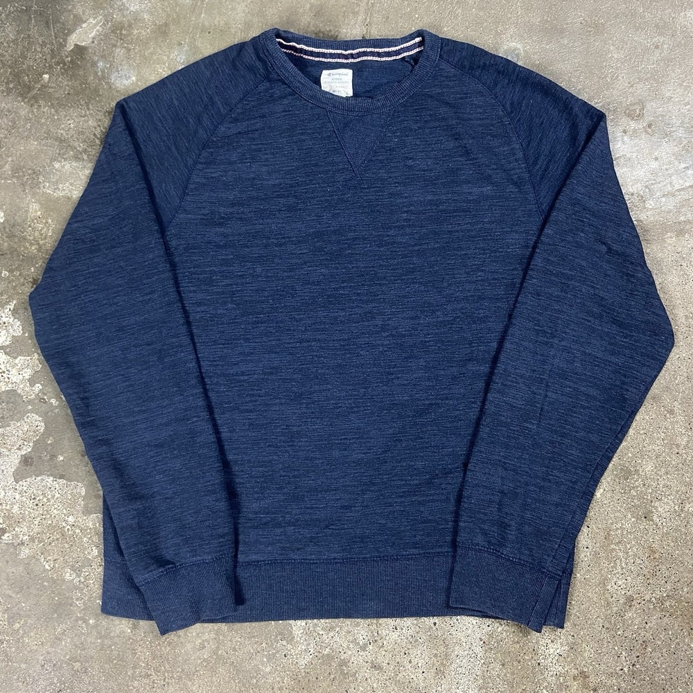 Champion Lightweight Sweatshirt Size XL Navy Blue V-Stitch Crewneck Pullover